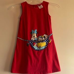 Disney - Minnie Mouse - Girls Tank Dress 6-6x with front Pocket